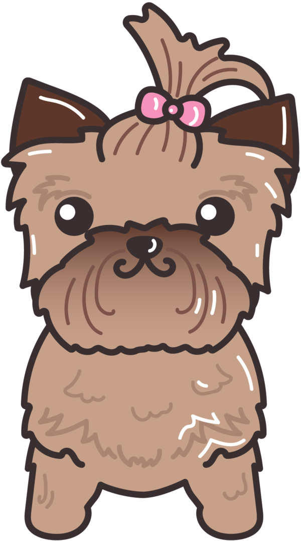 Download Transparent Yorkie Png - Cute Yorkshire Terrier Art - ClipartKey