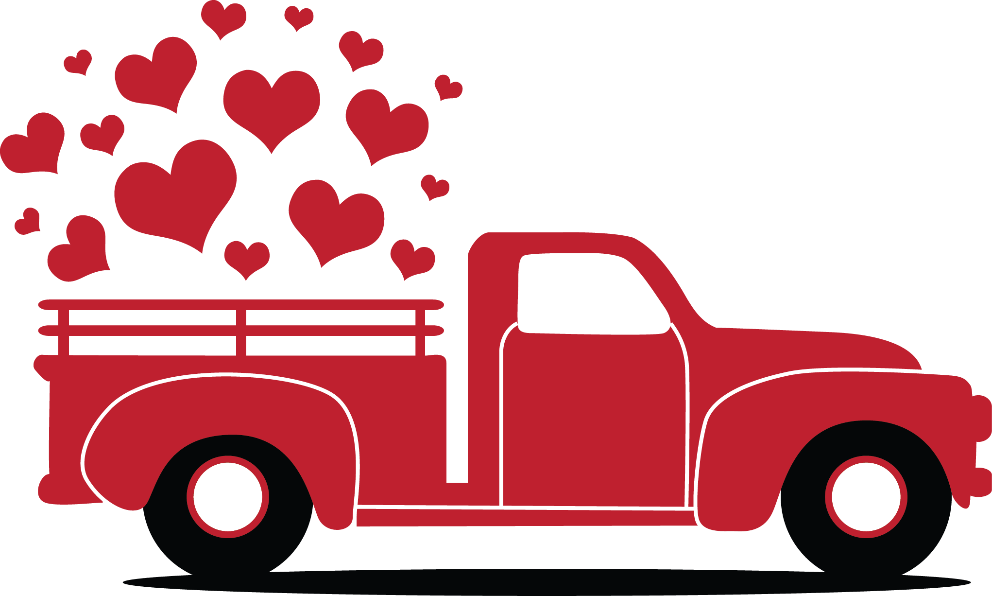 Download Download Transparent Red Truck Png - Free Valentine Truck ...