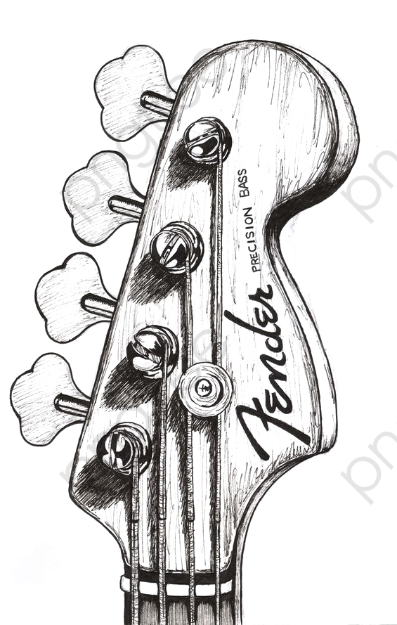 Download Transparent Guitar Clipart - Drawings Guitar - ClipartKey