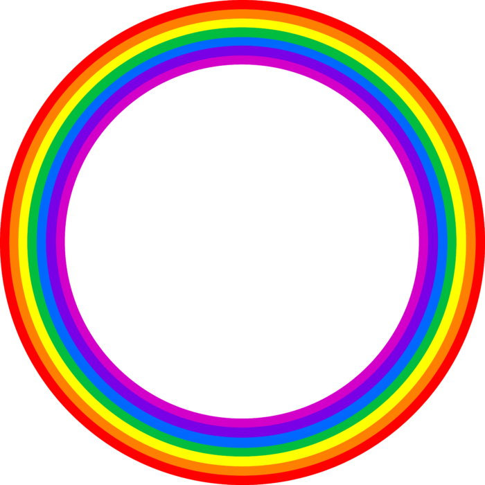 Download Circle Clipart Rainbow - Rainbow Circle Clipart - ClipartKey