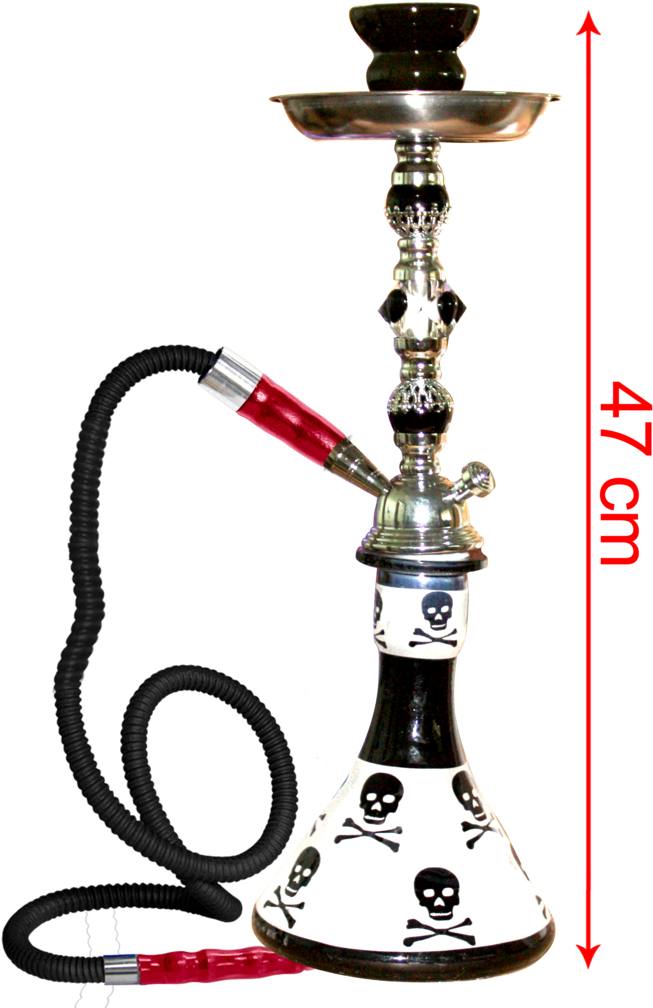 Download Hookah Black Skull & Cross Bones - ClipartKey