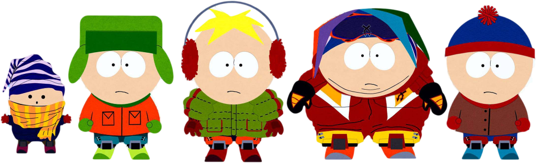 Download Transparent Eric Cartman Png - South Park In Snow - ClipartKey