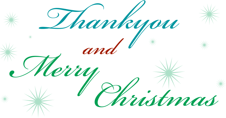 Download Transparent Merry Christmas & Happy New Year Clipart - Thank 