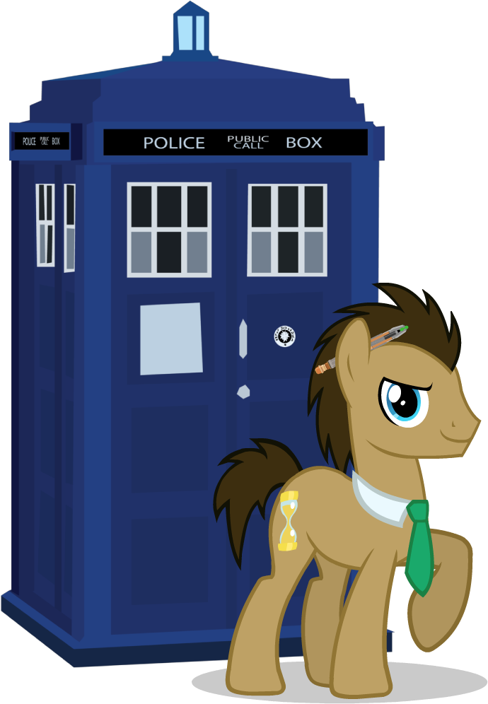 Download Transparent Tardis Clipart - Doctor Whooves And The Tardis ...