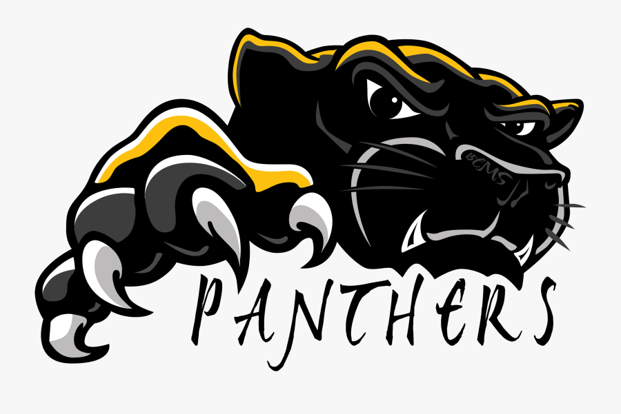 Panther Logo Kid Clipart Clipart - Black Panther Mascot Logo, Transparent Clipart