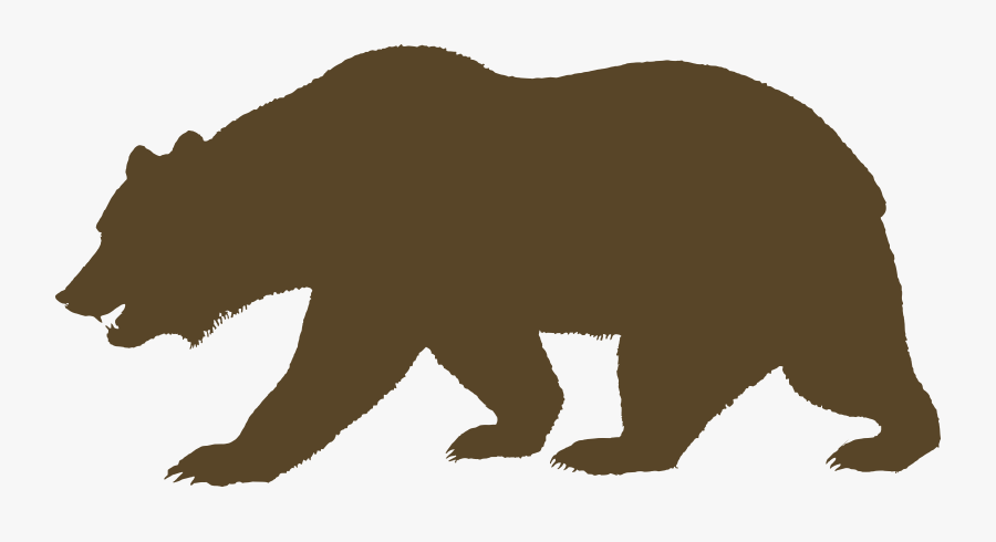 Grizzly Bear Clipart Outline - California Bear Outline Drawing , Free