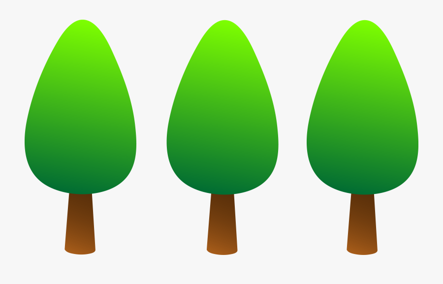 Pine Tree Clipart Png - Simple Tree Cartoon Png, Transparent Clipart