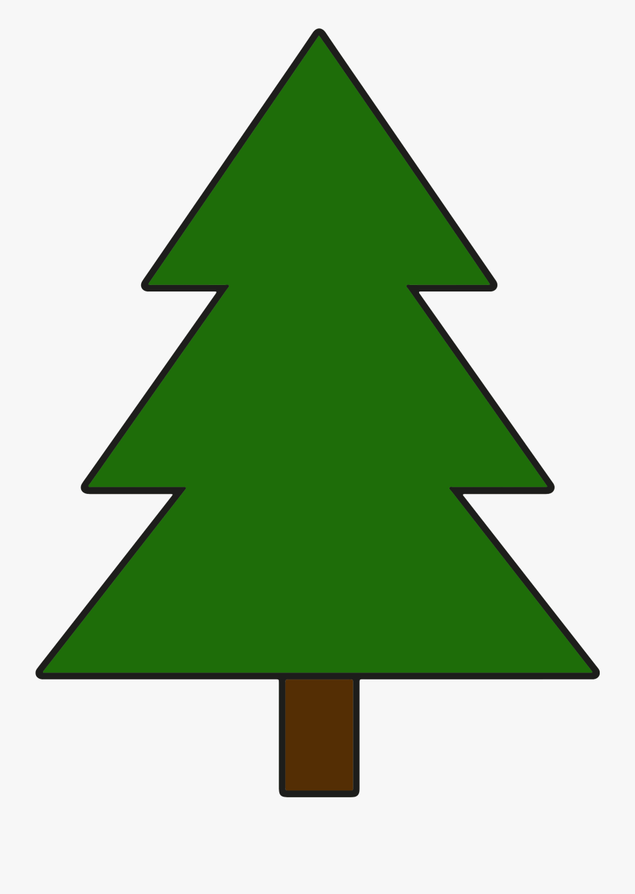 Simple Pine Tree Clipart , Png Download - Simple Pine Tree Clipart, Transparent Clipart
