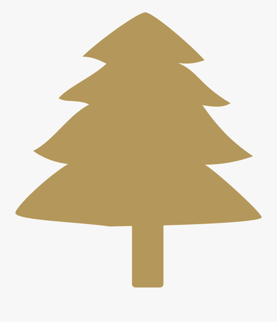 Transparent Christmas Tree Vector Png - Gold Xmas Tree Clipart, Transparent Clipart
