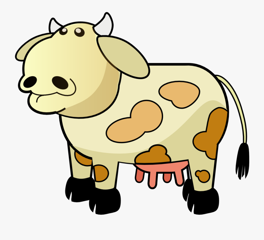 Free Vector Color Cow Clip Art - Moving Picture Of A Cow, Transparent Clipart