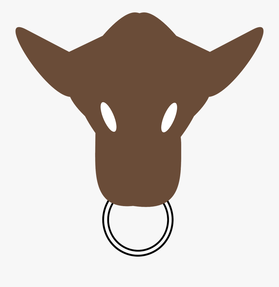 Bull Head Silhouette - Cara De Toro Png, Transparent Clipart