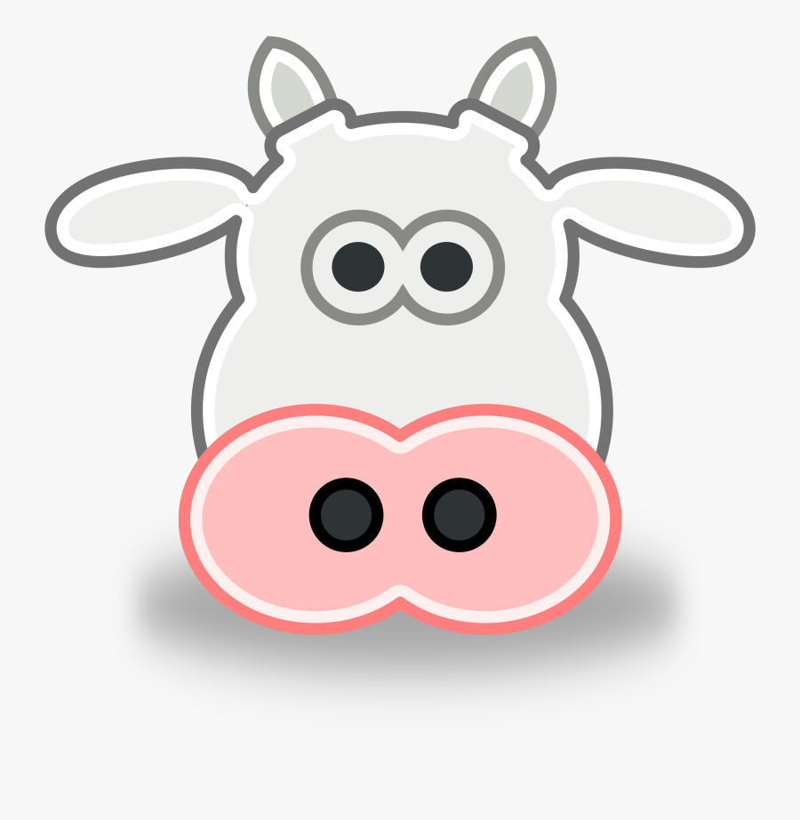 Cow Head, Transparent Clipart