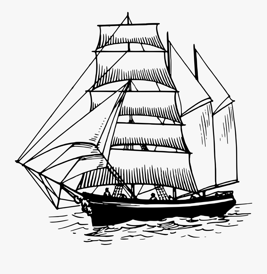 Sailing Ship Clipart Number - Ferdinand Magellan's Ship Drawing, Transparent Clipart