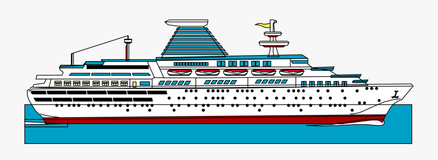 Cruise Ship Clipart Liner - Clip Art Picture Of Yacht, Transparent Clipart