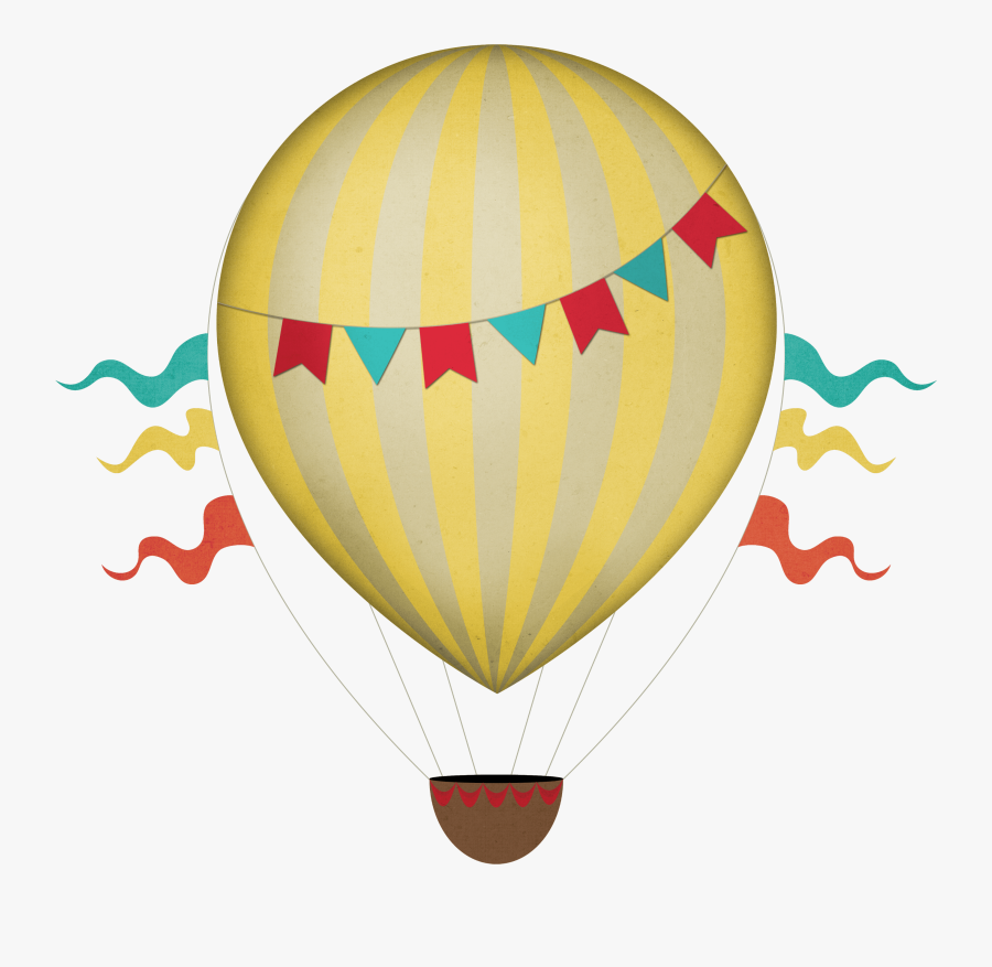 Vintage Hot Air Balloon Clipart Clip Arts - Vintage Hot Air Balloon Clipart, Transparent Clipart