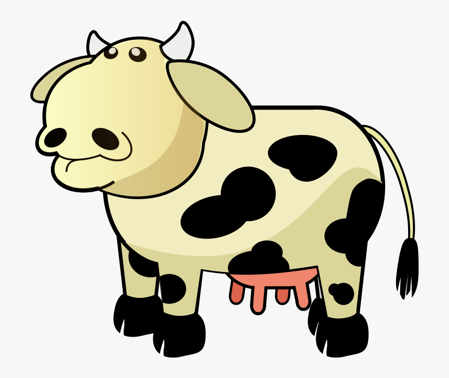 Free Vector Colour Cows Clip Art - Moving Picture Of Cow, Transparent Clipart