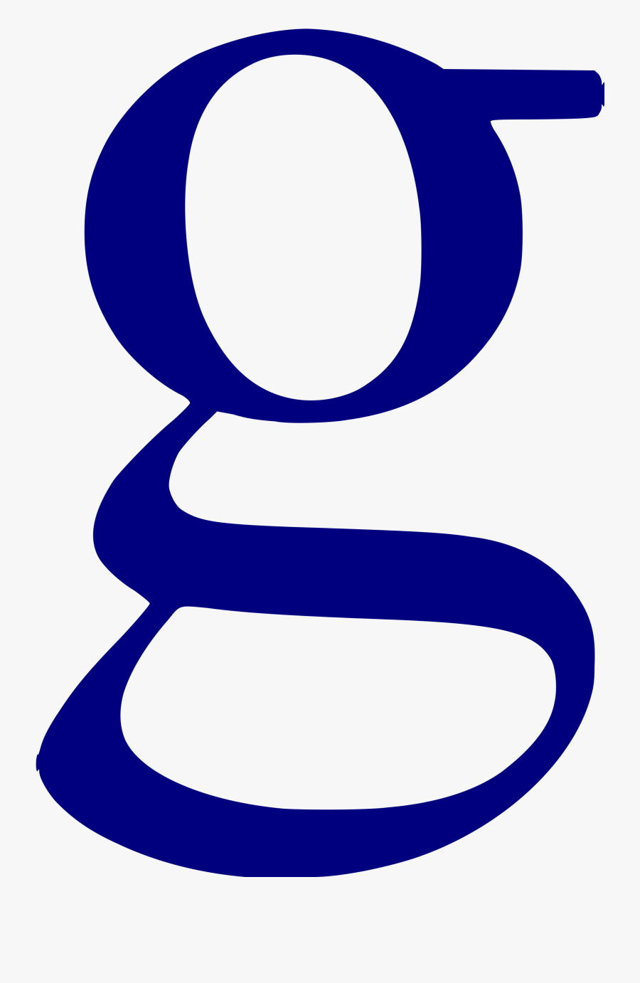 Lower Case Google G Clipart , Png Download - Blue Lowercase Letter G ...