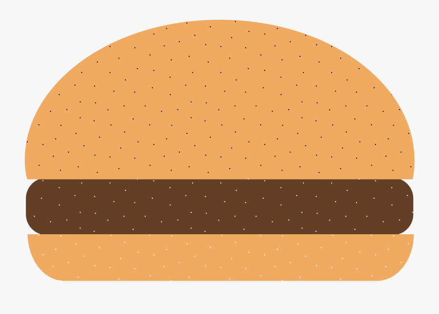 Hamburger Cartoon Burger Clipart Image - Plain Hamburger Clip Art, Transparent Clipart