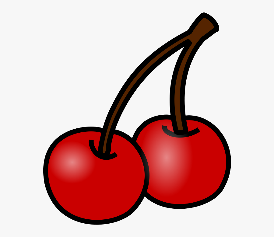 Plant,food,cherry - Cartoon Cherry, Transparent Clipart