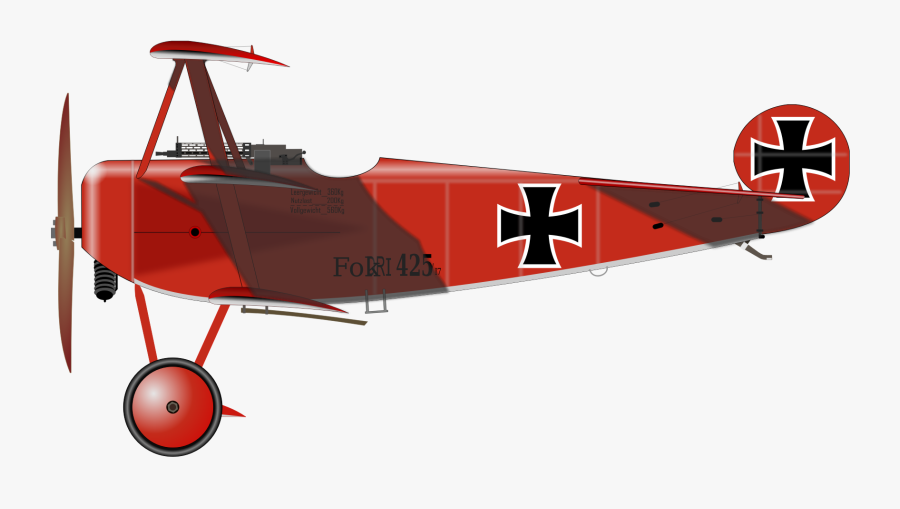Free To Use Amp Public Domain Military Aircraft Clip - Red Baron Plane Png, Transparent Clipart