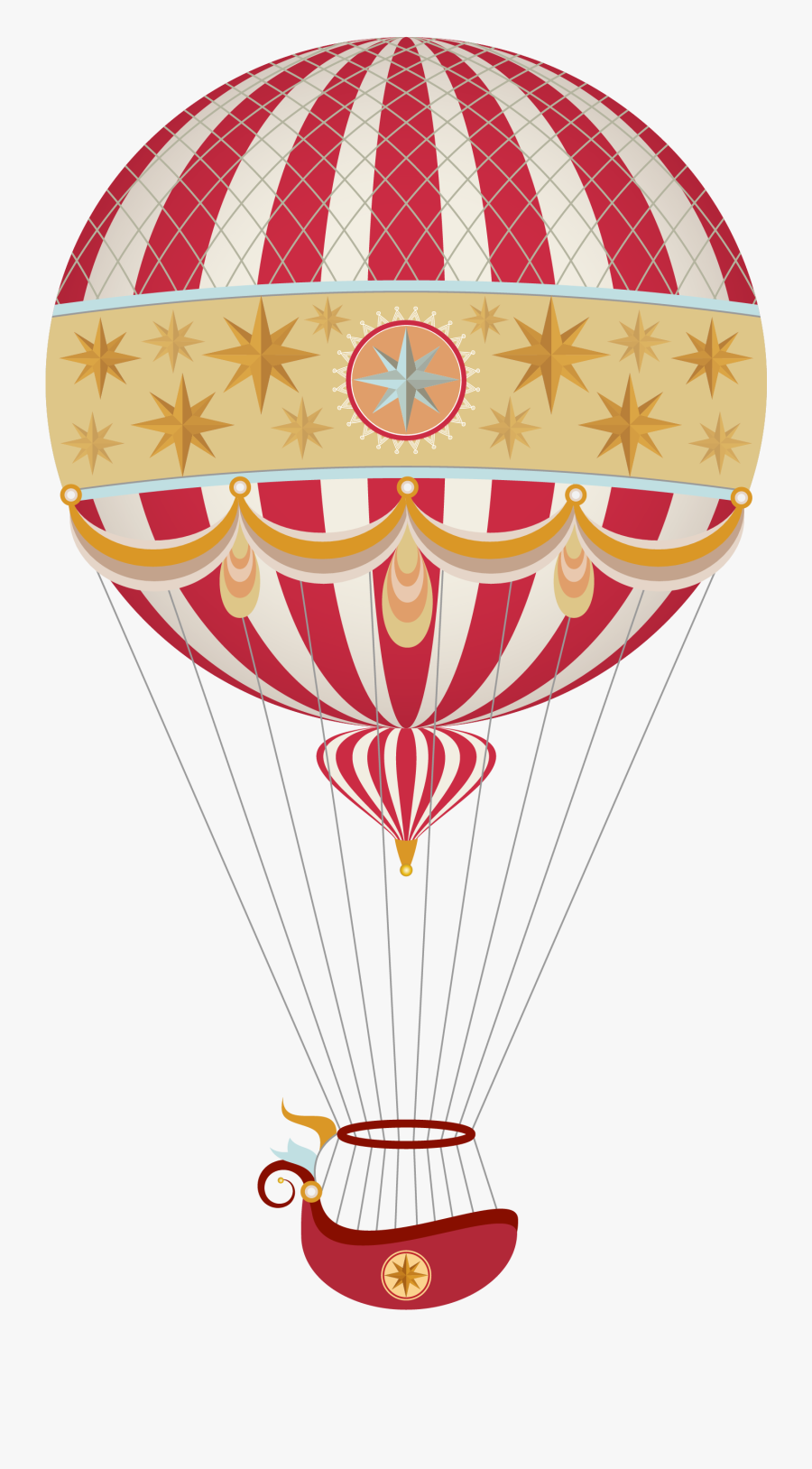 Vintage Balloons Clip Art - Vintage Air Balloon Png, Transparent Clipart