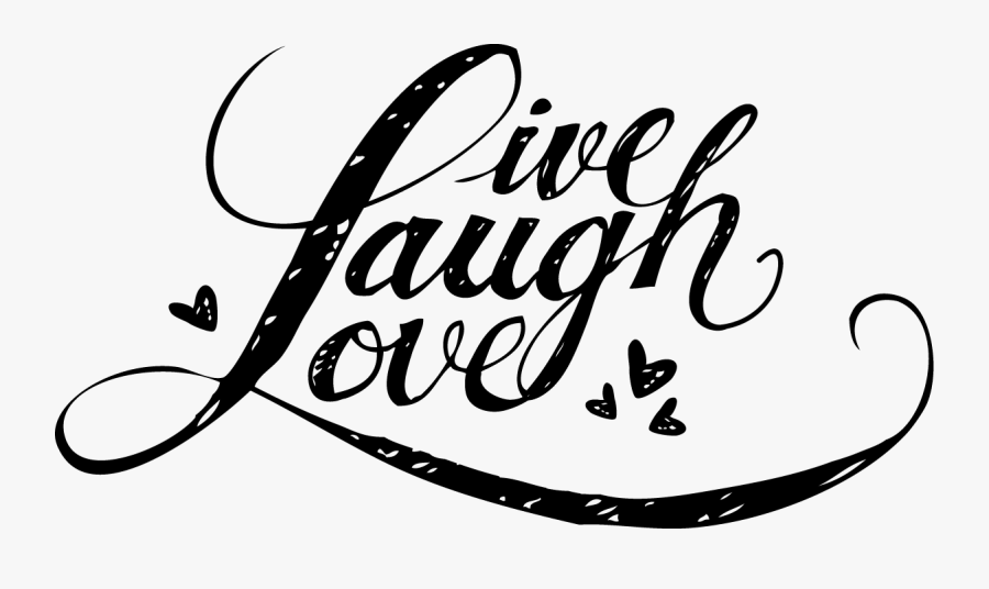 Personalized Live, Laugh, Love Sic 27oz Bottle - Calligraphy Live Laugh Love, Transparent Clipart