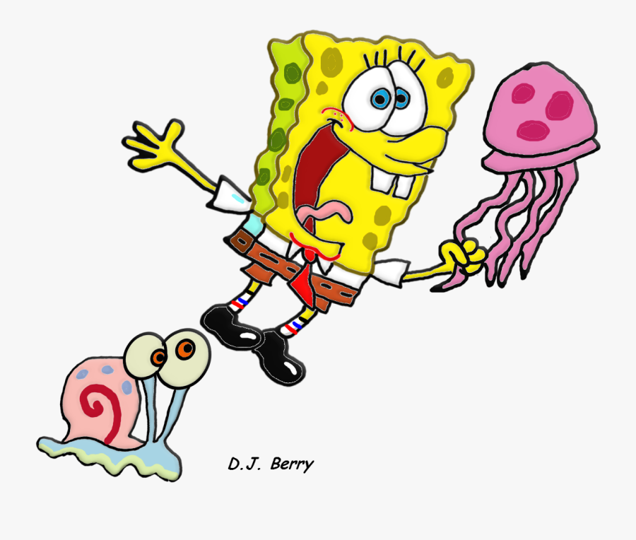 Spongebob Clipart Jellyfish - Jellyfish Spongebob Clipart Png , Free ...