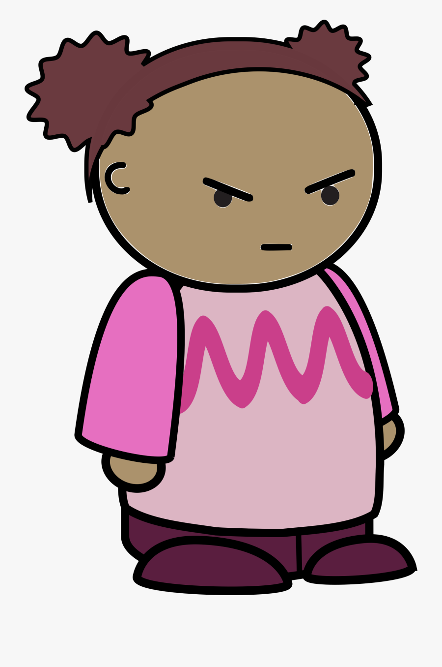 Pink,emotion,human Behavior - Sad Character Png, Transparent Clipart