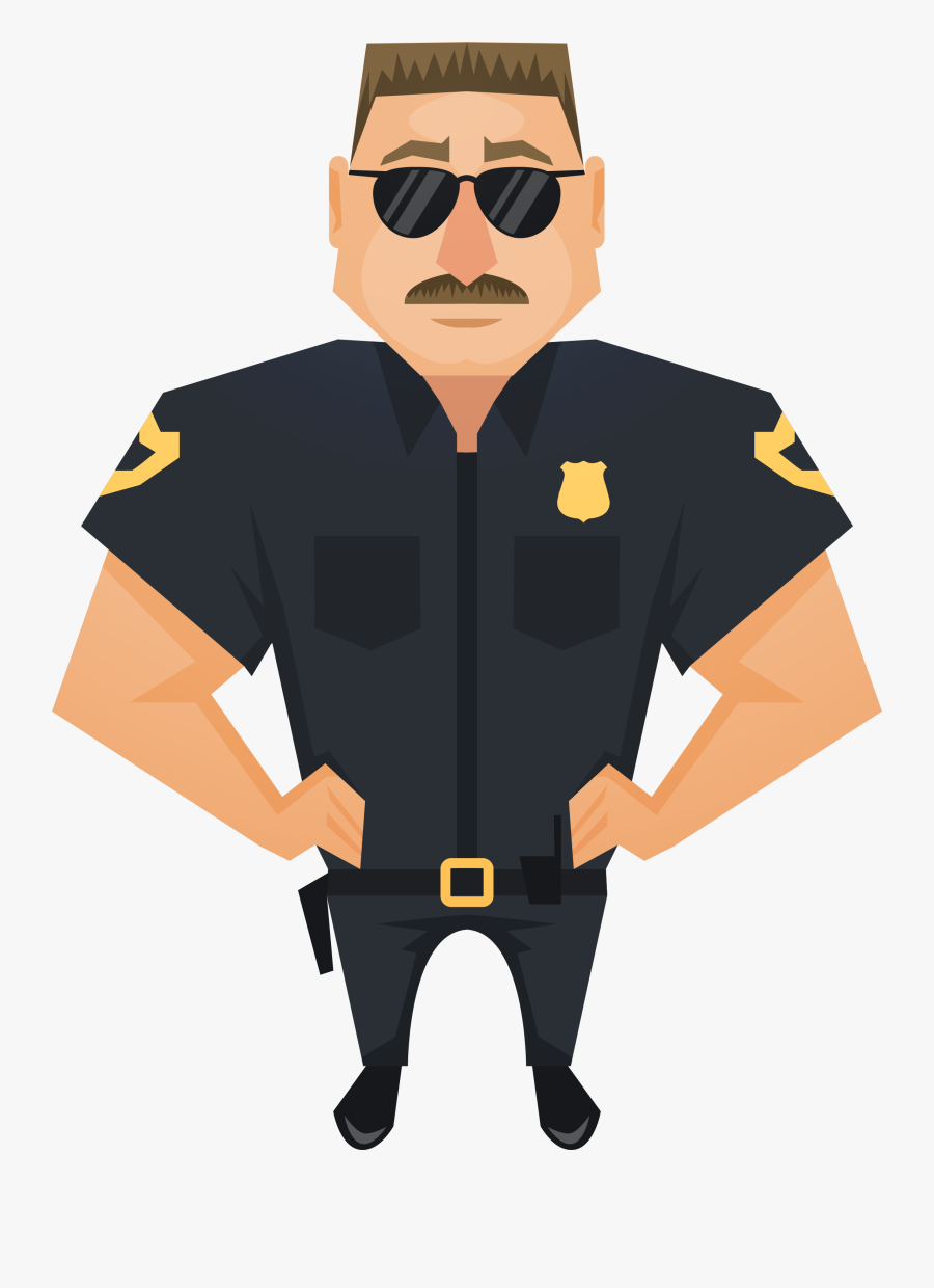 Judge Police Officer Handsome Download Hd Png Clipart - Clipart Police Officer Png, Transparent Clipart