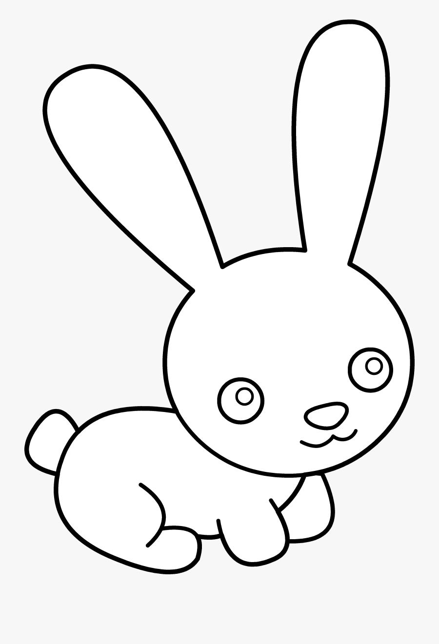 Bunnies Clipart Black And White, Transparent Clipart