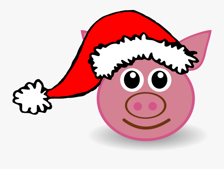 Christmas Clipart Pig, Transparent Clipart