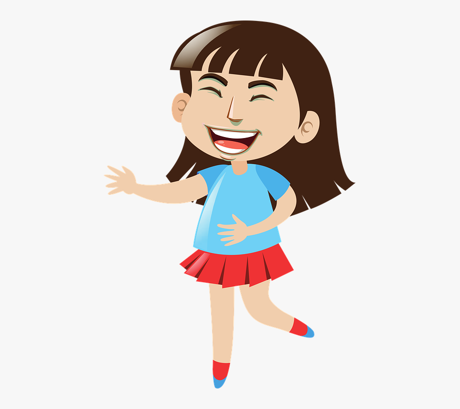 Beautiful Laughing Girl Cartoon Free Image On Pixabay Girl With Board