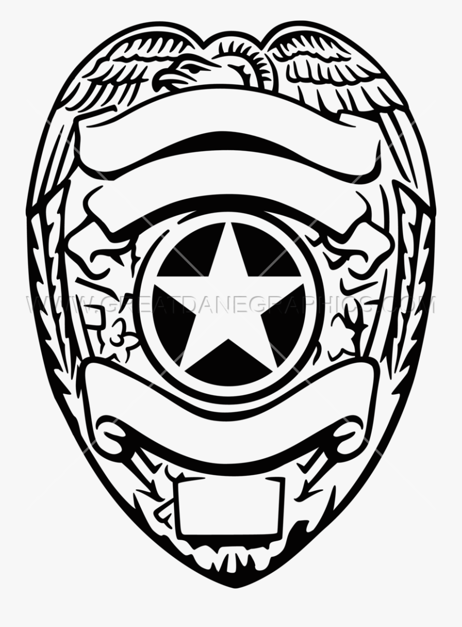 Police Badge Drawing At Getdrawings - Police Officer Badge Svg, Transparent Clipart