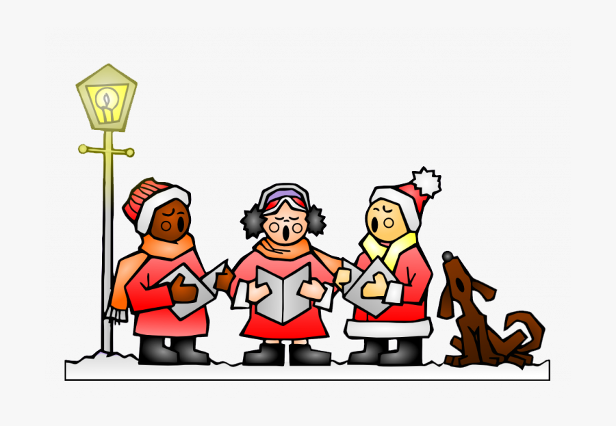 Christmas Carolers Clipart Christmas Caroling In Red - Clipart See Christmas Carolers, Transparent Clipart