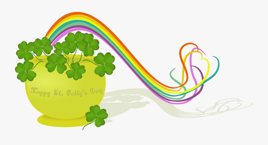 March Free March Month Clip Art Songs Cards Crafts - March Rainbow Pot Of Gold, Transparent Clipart