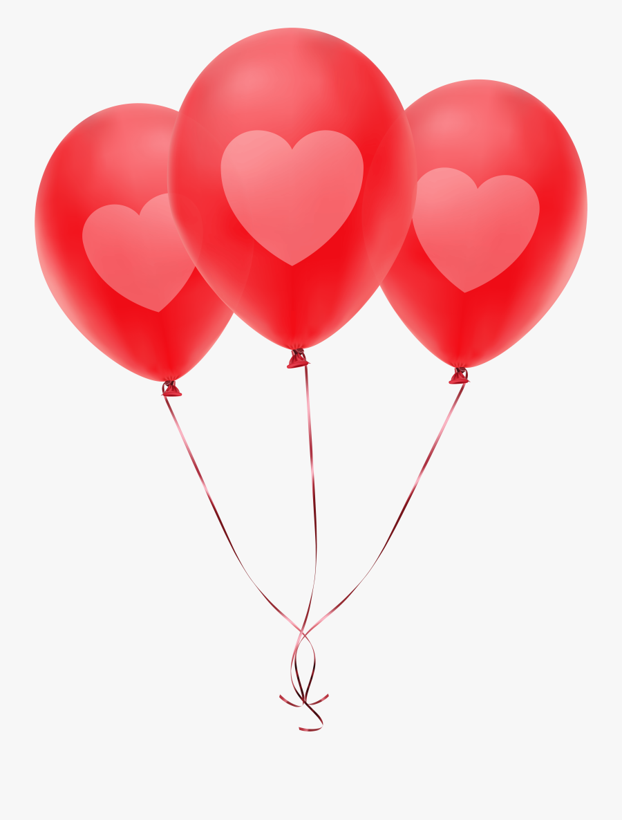 Transparent Heart Balloon Clipart - Balloon Red Png Png, Transparent Clipart