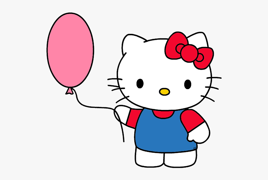 Svg Royalty Free Library Clip Art Cartoon Balloon - Hello Kitty Small Drawing, Transparent Clipart