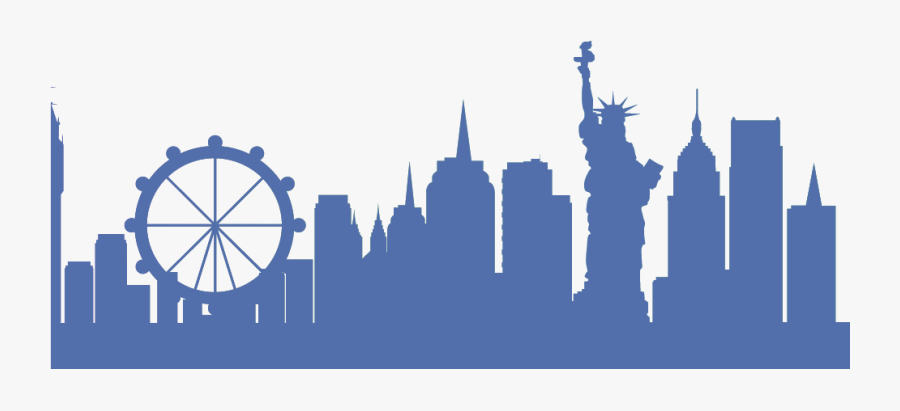 New York City Skyline Wall Sticker Clipart , Png Download, Transparent Clipart