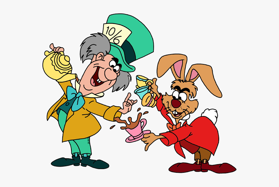 Mad Hatter And March Hare Clipart, Transparent Clipart