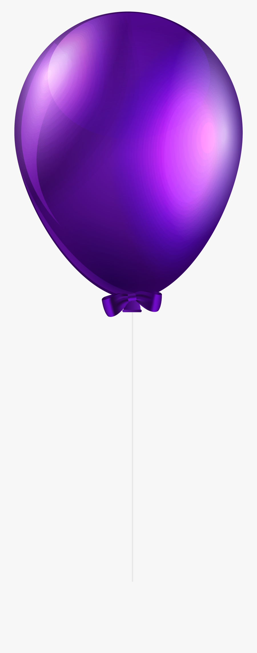 Purple Balloon Transparent Png Clip Art Image - Purple Balloon Transparent Background, Transparent Clipart