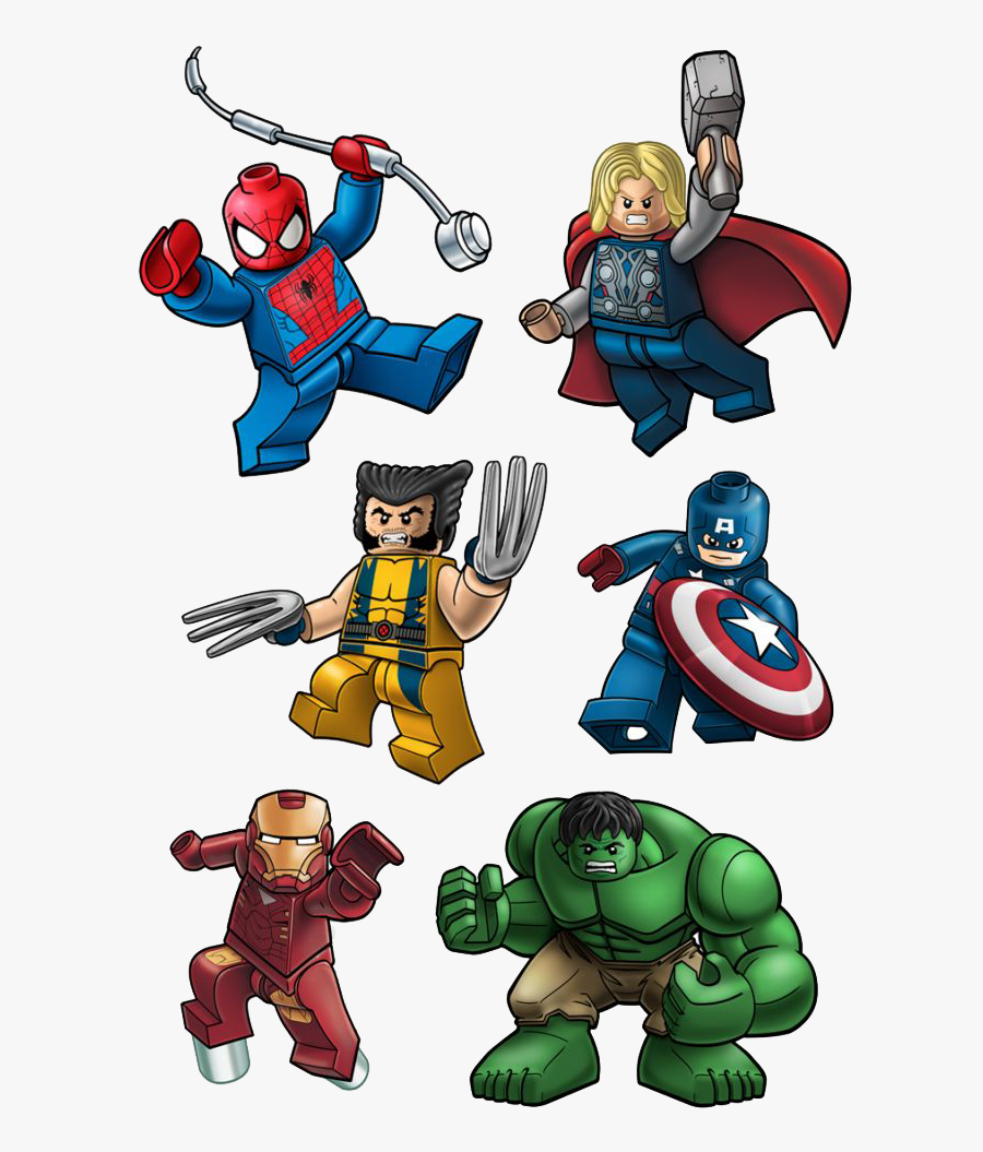 Spiderman Thor Wolverine Ironman Hulk Captainamerica, Transparent Clipart