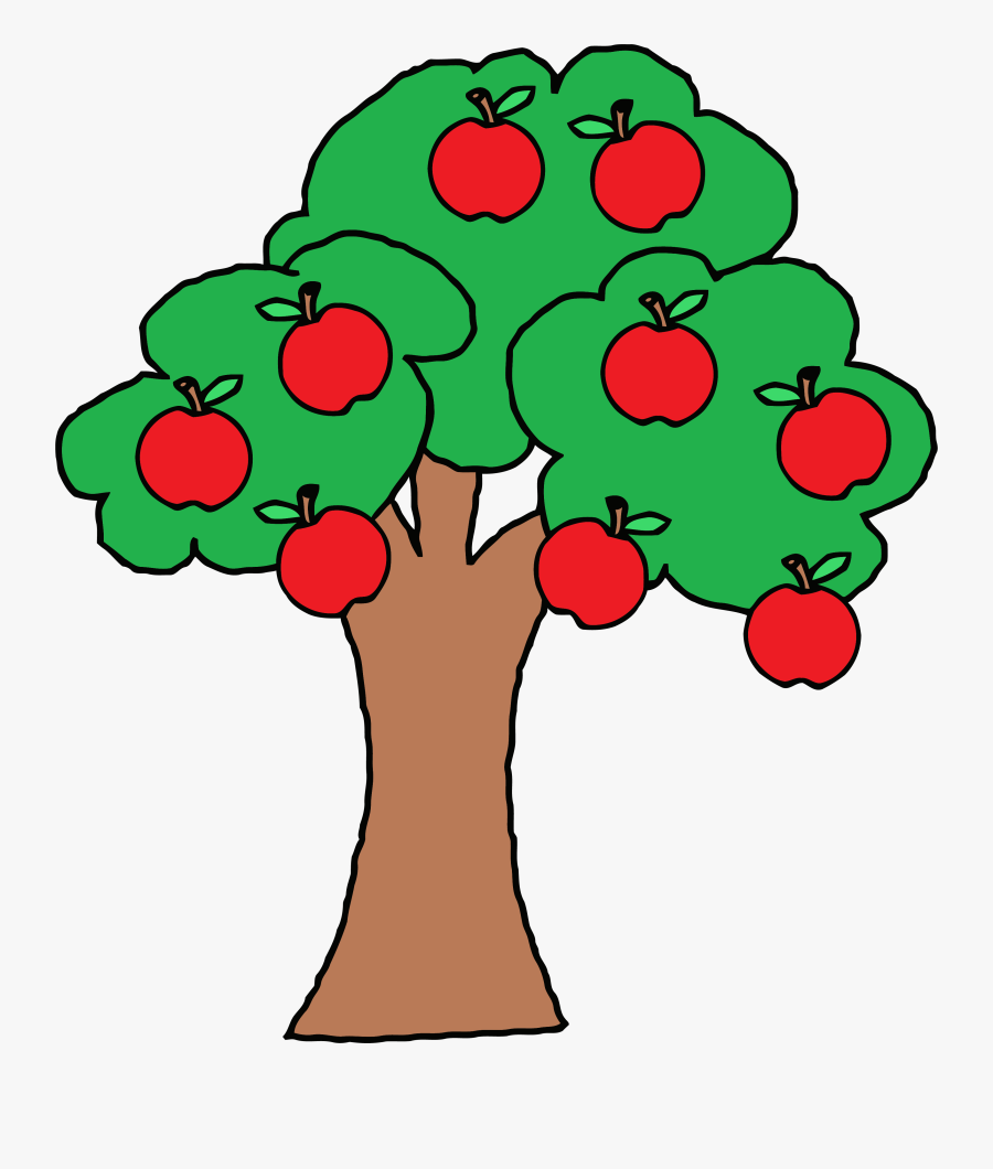 Fruit Tree Clipart At Getdrawings - Apples On A Tree Clipart, Transparent Clipart