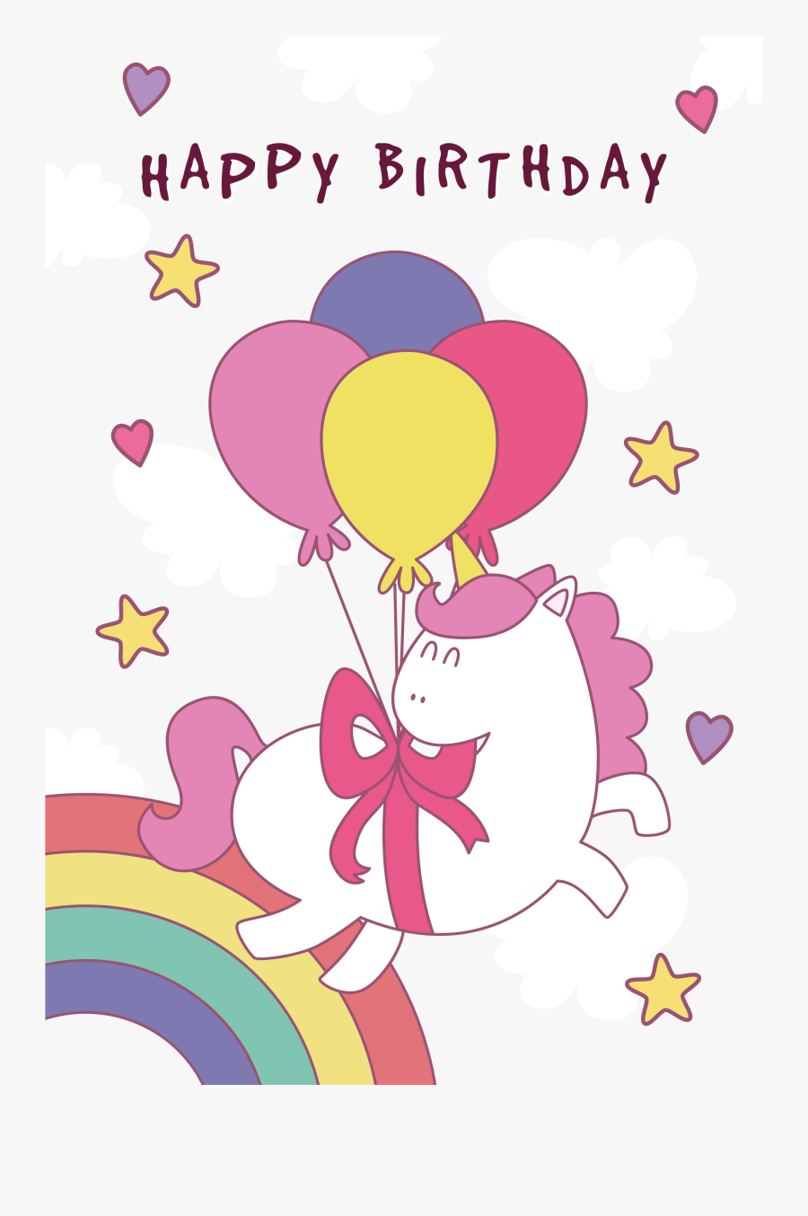 Balloon Clip Art Beam Unicorn Poster Transprent - Unicorn Balloon Png, Transparent Clipart