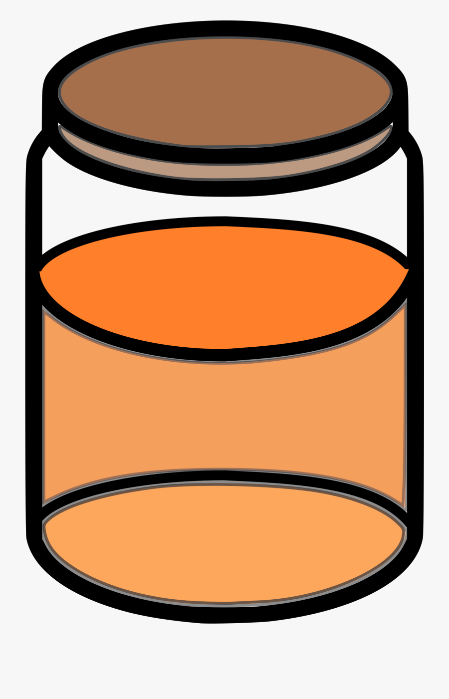 Honey Jar Clipart Honey Jar - Jar With Liquid Clipart, Transparent Clipart