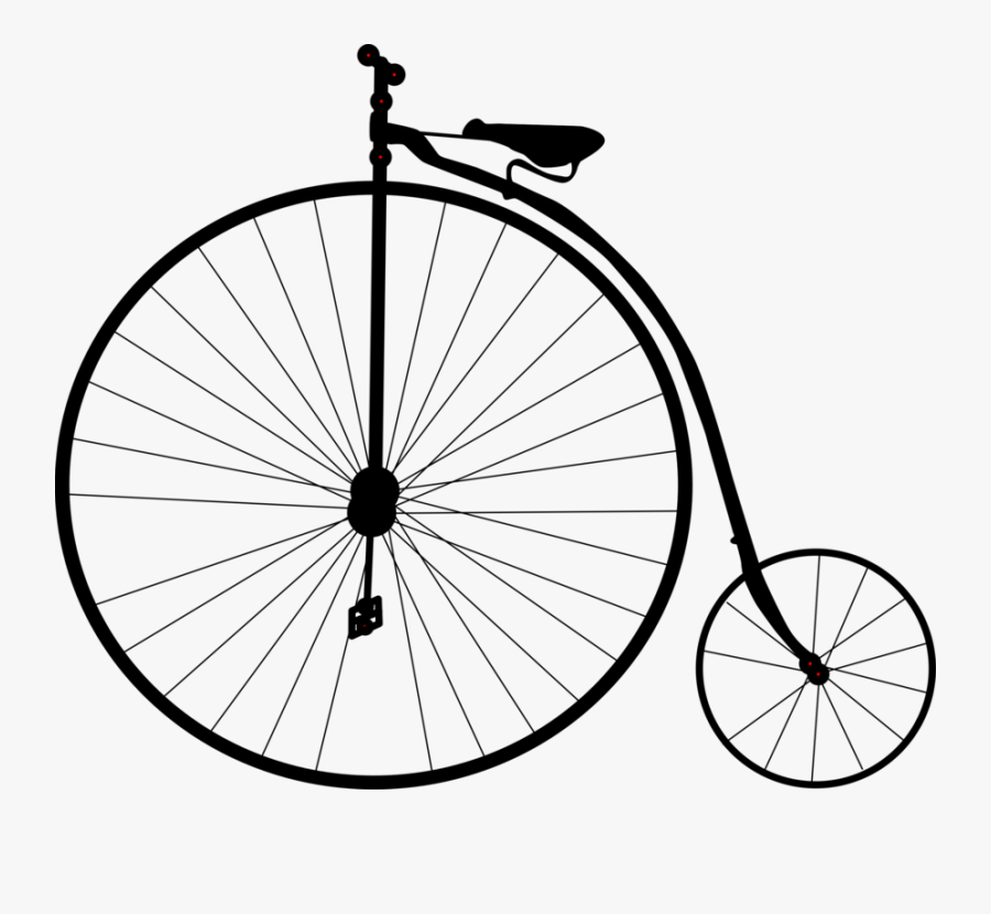 Bicycle,racing Bicycle,monochrome Photography - Penny Farthing Clip Art, Transparent Clipart