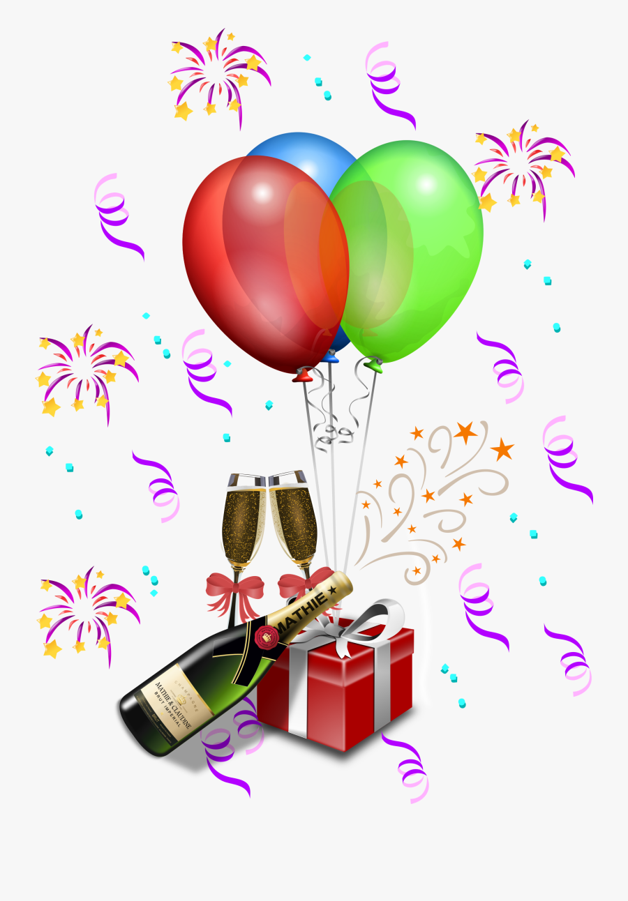 Birthday Party Decorations Png, Transparent Clipart