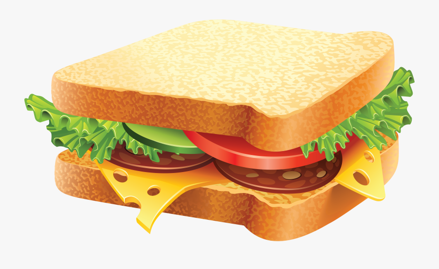 Sandwich Clip Art Free - Fast Food Images Download, Transparent Clipart