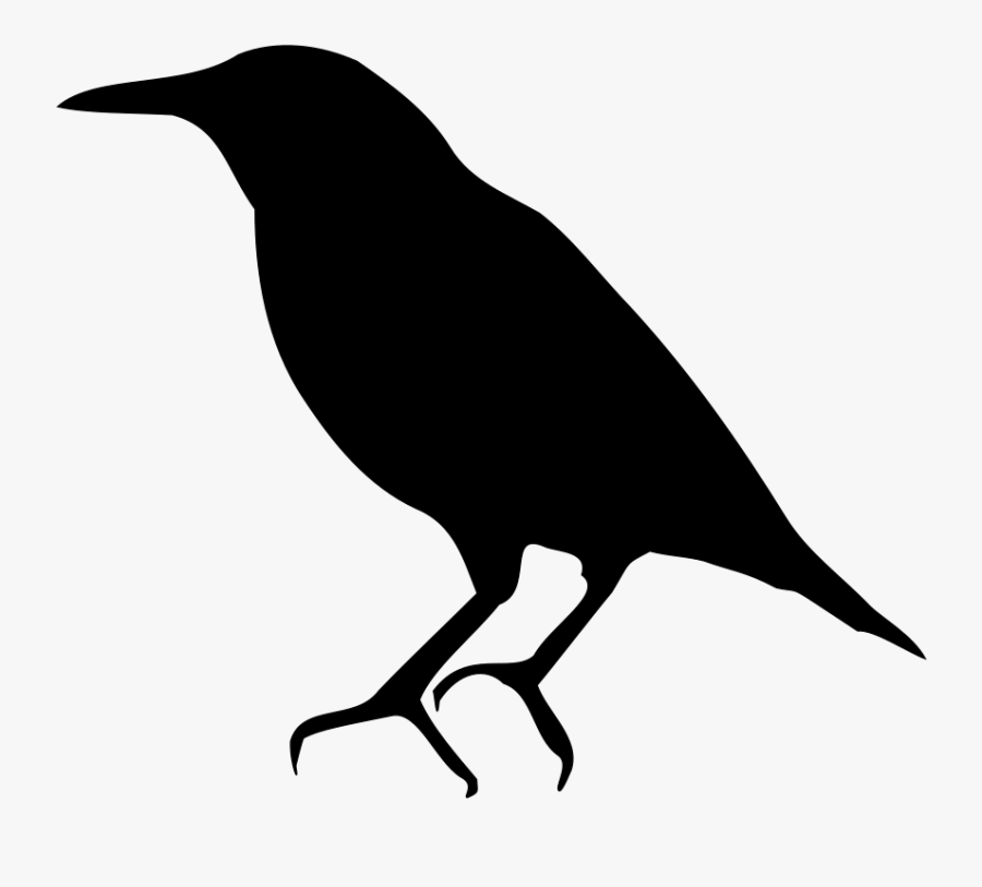 Common Starling Bird Silhouette Clip Art - Starling Png, Transparent Clipart