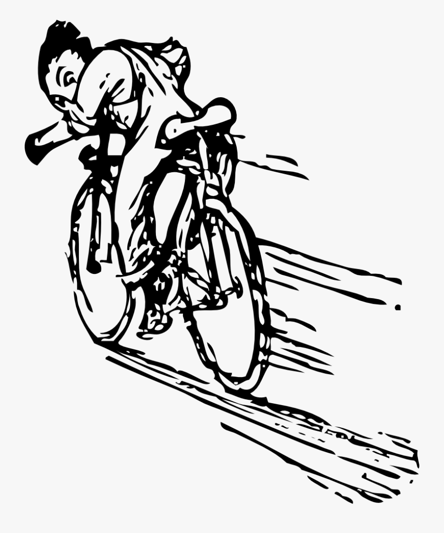 Riding A Bike - Riding A Bike Fast, Transparent Clipart