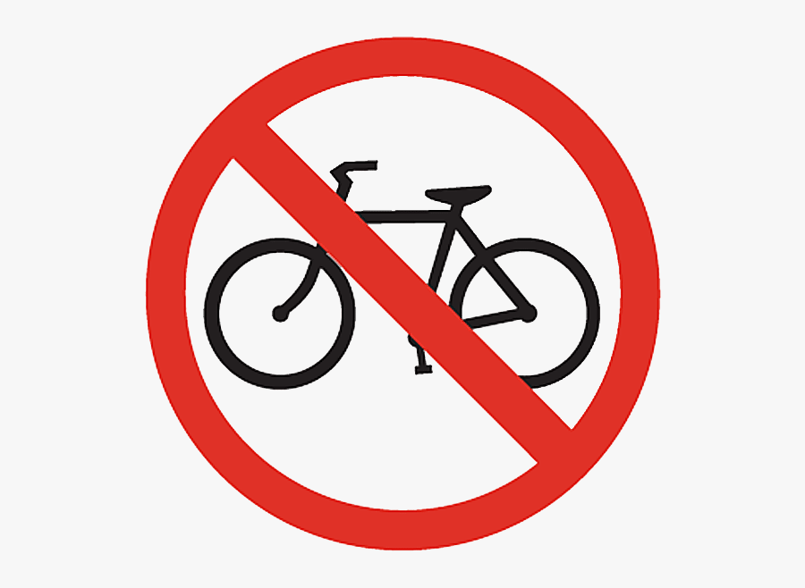 Clip Art Images - No Bicycle Sign, Transparent Clipart